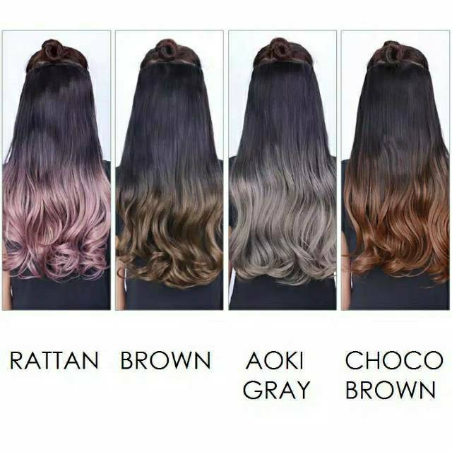 Hair clip biglayer ombre gradasi murah ori korea