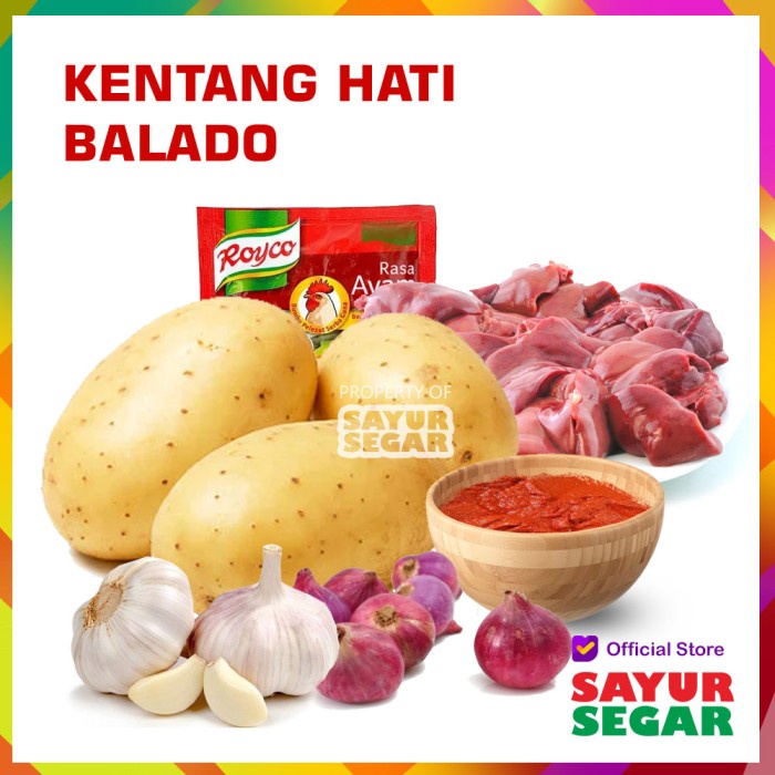 

[CINERE] PAKET KENTANG HATI BALADO [1 Paket]