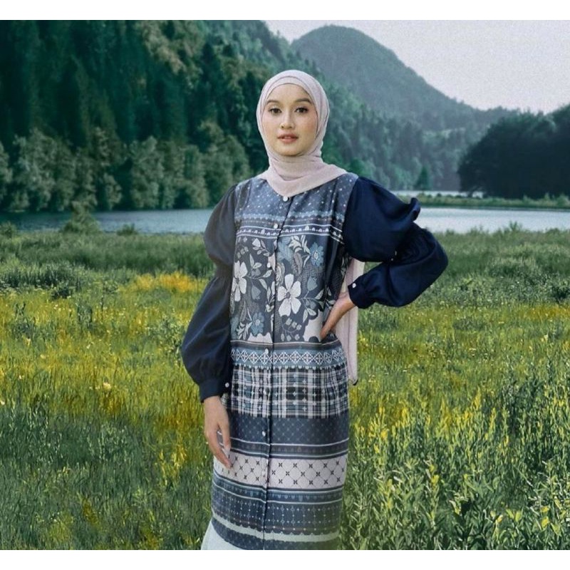 PRELOVED BINAR BLOUSE VANILLA HIJAB