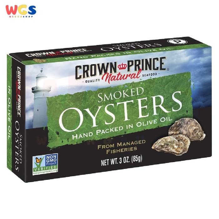 

Kaleng | Crown Prince Natural Smoked Oysters In Olive Oil 3 Oz 85 G