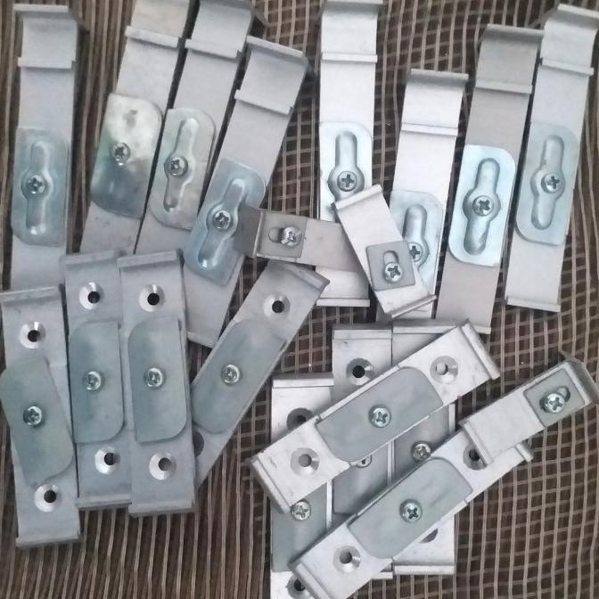 Bisa Cod - Kaki Single / Double Bracket / Ceiling Plafon Rel Aluminium Gorden - Single Bracket Kode