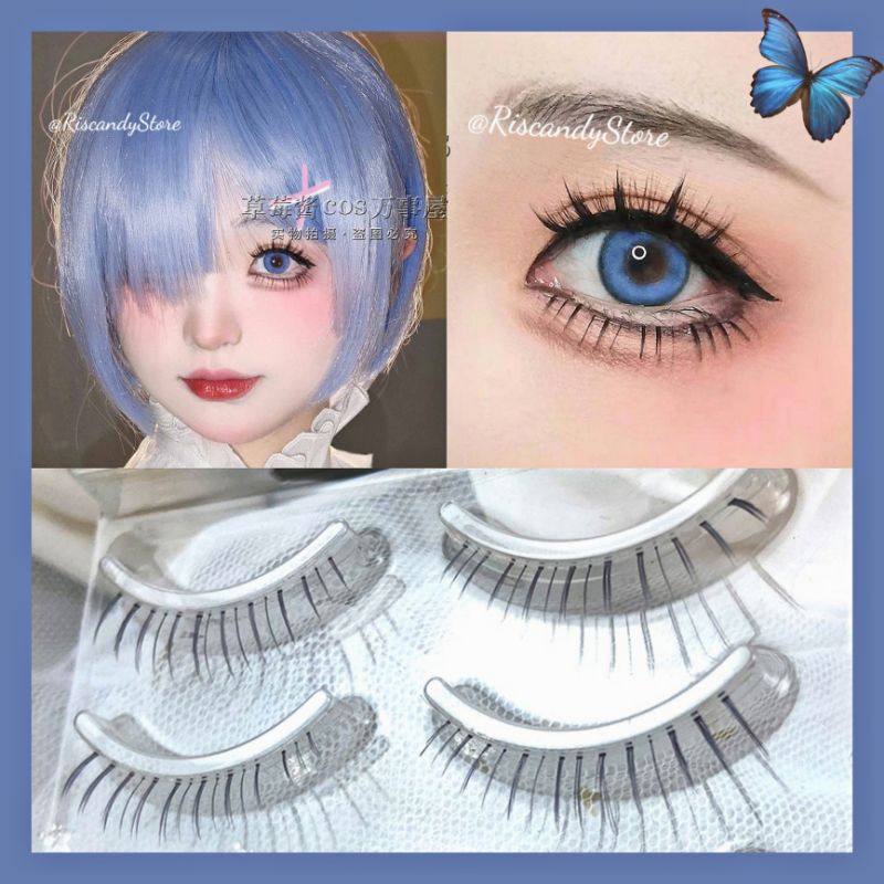 [3 pasang] Bulu Mata Bawah Natural Under Eyelashes Natural