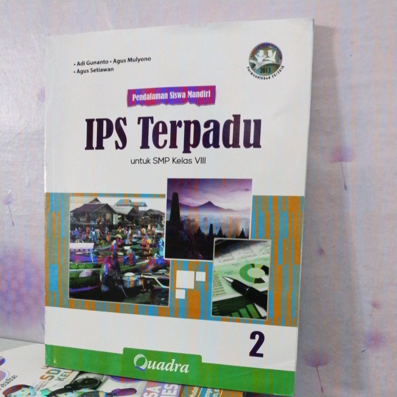 buku Pendalaman Siswa Mandiri IPS Terpadu kelas 8/2 smp quadra