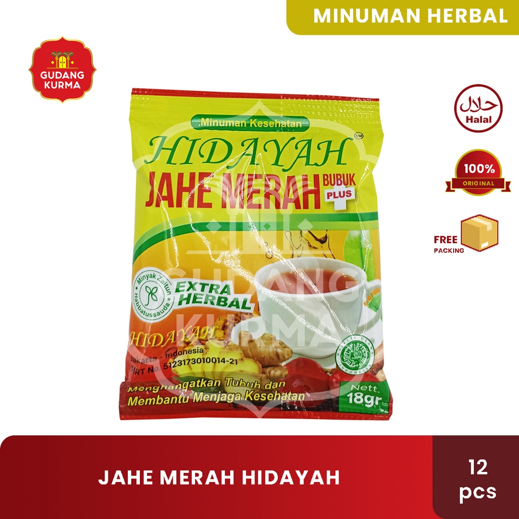 

Hidayah Jahe Merah Bubuk Extra Herbal 18gr 12pcs Renceng