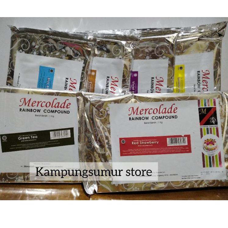 

(TERBARU) Mercolade Rainbow Compound cokelat Warna warni Repack -/+ 170 gr/1 batang