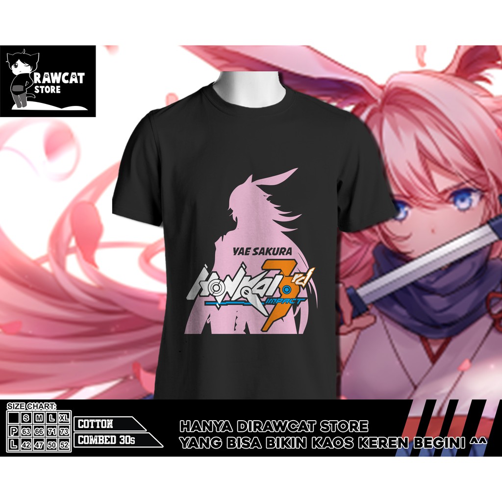 kaos honkai impact yae sakura