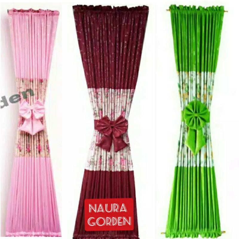 Hordeng Gorden kupukupu jendela minimalis Tebal korden jendela ikat tengah Kupu2 Murah Blackout