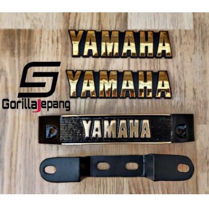 emblem logo tangki yamaha RX-King set kumisan shockbreaker depan RX King