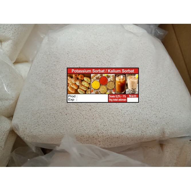 

Potassium Sorbate / Kalium Sorbat / Pengawet Makanan Kosmetik 1kg