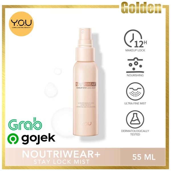 YOU NoutriWear+ Makeup Stay Lock Mist Baru Original