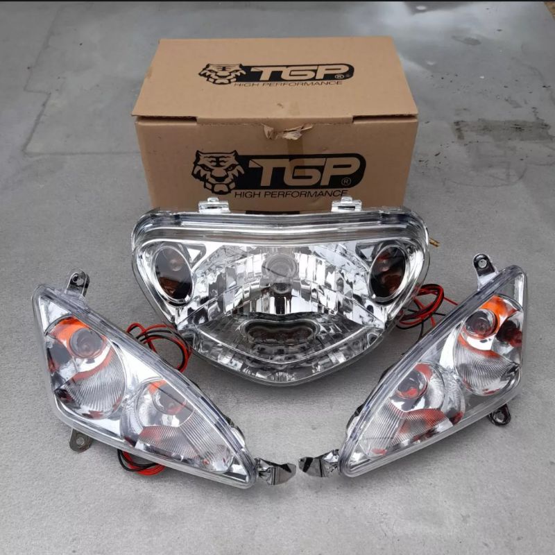 lampu depan mio sporty plus lampu sein model mx reflektor mio sporty plus lampu sein model mx pnp
