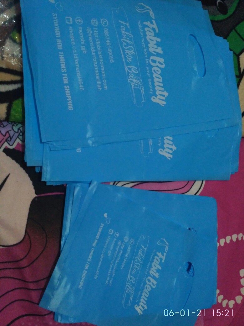 Plastik Sablon Ukuran 20x30 100 Pcs Free Desain
