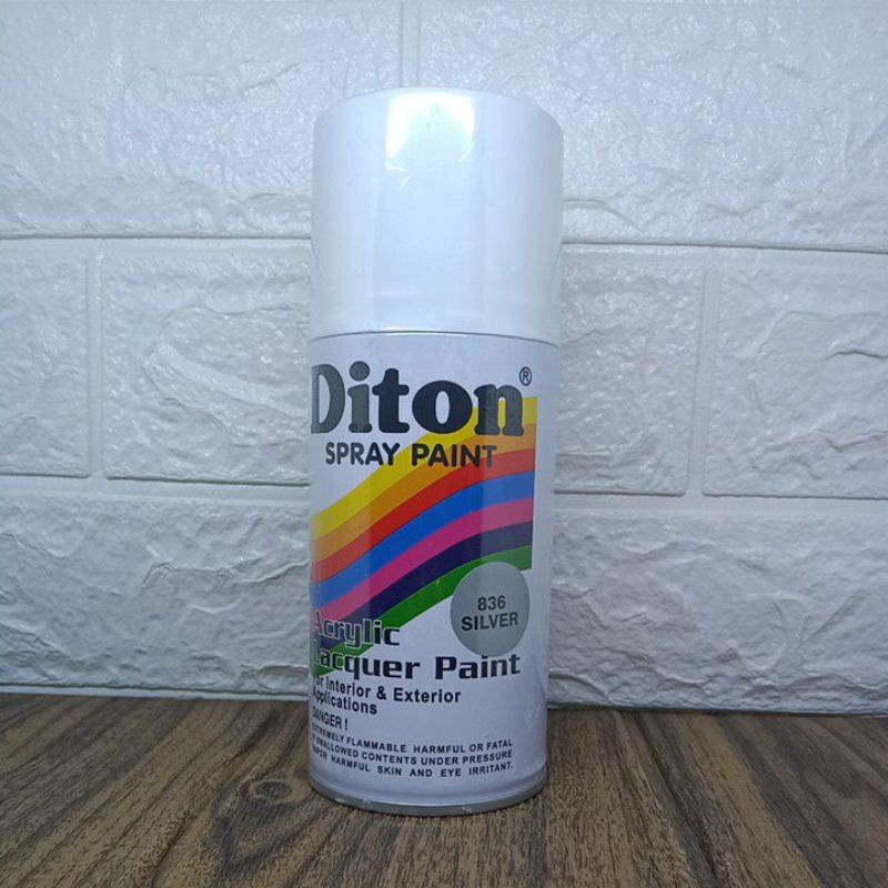 Pylox pilox pilok cat semprot diton 300 cc 300cc warna silver abu-abu 836