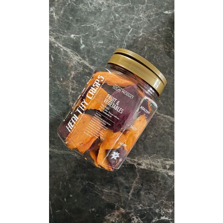 

HEALTHY CRISPS - SNACK - CEMILAN - MAKANAN SEHAT - UBI MIX (ORGANIK) KERIPIK TOPLES BESAR