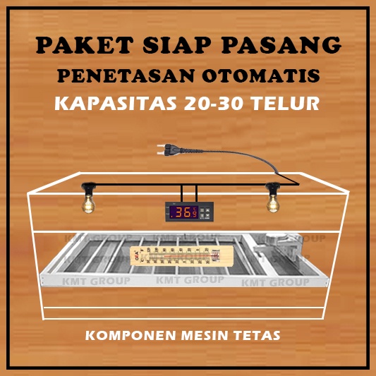 Paket Siap Pakai STC 4P THD-S Thermostat Termostat Pemanas Thermo-Hygrometer Mesin Tetas Telur