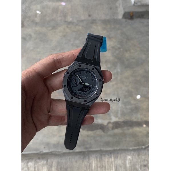 Jam G-Shock GA-2100 Full Black Custom