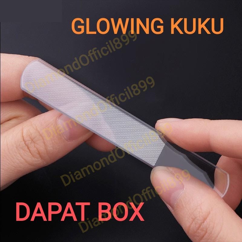 Kikir Kuku Nano Glass + Box/Pengkilap Kuku Manicure&amp;Pedicure / Pengikir Kuku