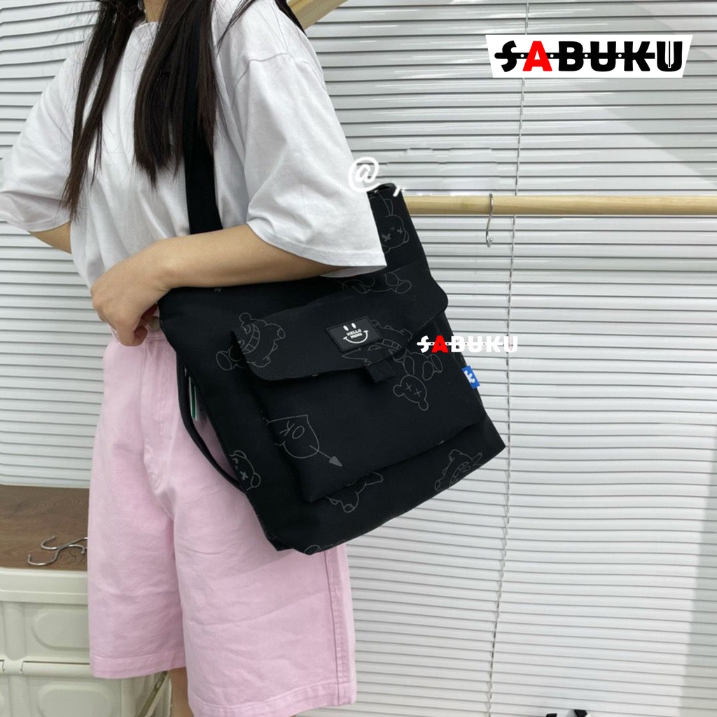 Totebag Resleting Wanita Korea Totebag Fashion KoreaTas Sekolah Wanita Tas Selempang -254