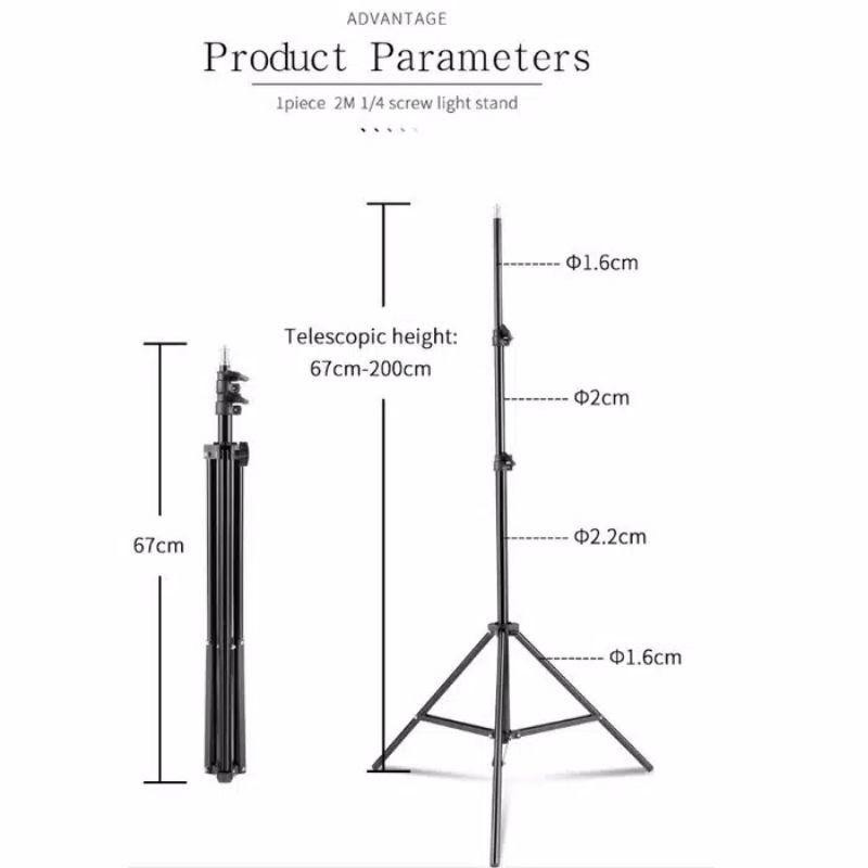 PROMO TRIPOD 2,1 m / TRIPOD + RING LIGHT / LAMPU RING LIGHT LED MINIGO