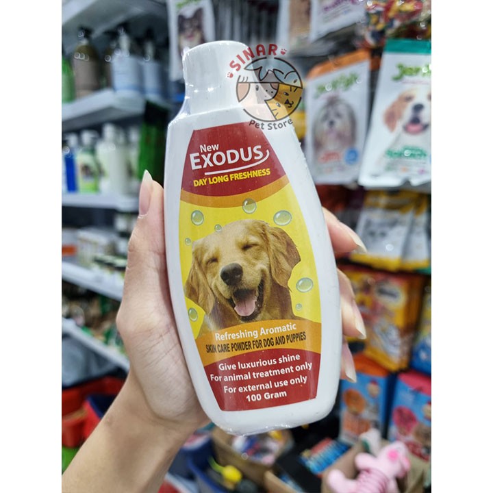 Bedak Wangi EXODUS DOG 100Gram Skin Care Body Powder Aroma