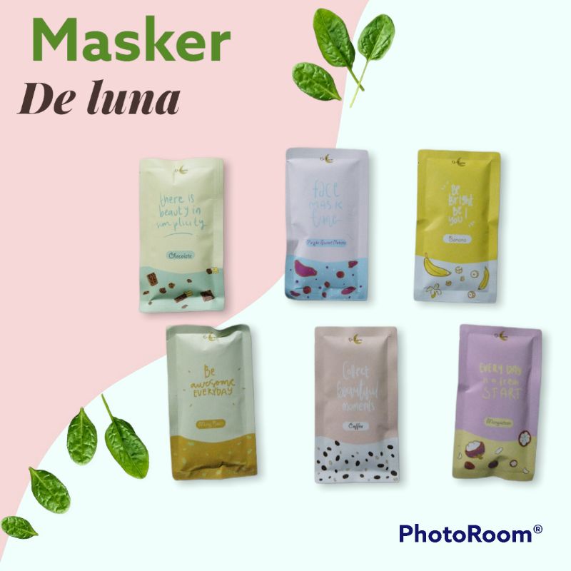 (Free Gift) Masker BPOM | Masker Deluna 10gram | Masker Wajah | Masker Organik