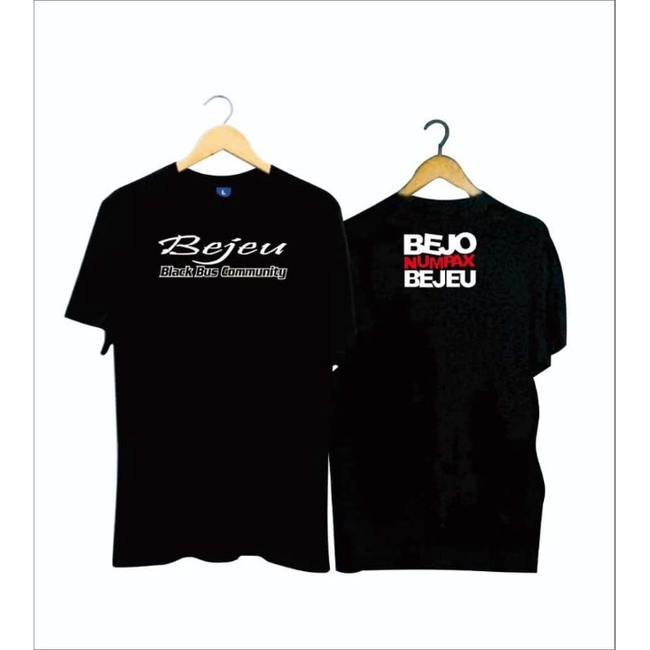 TSHIRT BAJU KAOS BEJEU BLACK BUS COMMUNITY / KAOS BEJO NUMPAX BEJEU / KAOS TERLARIS BISMANIA