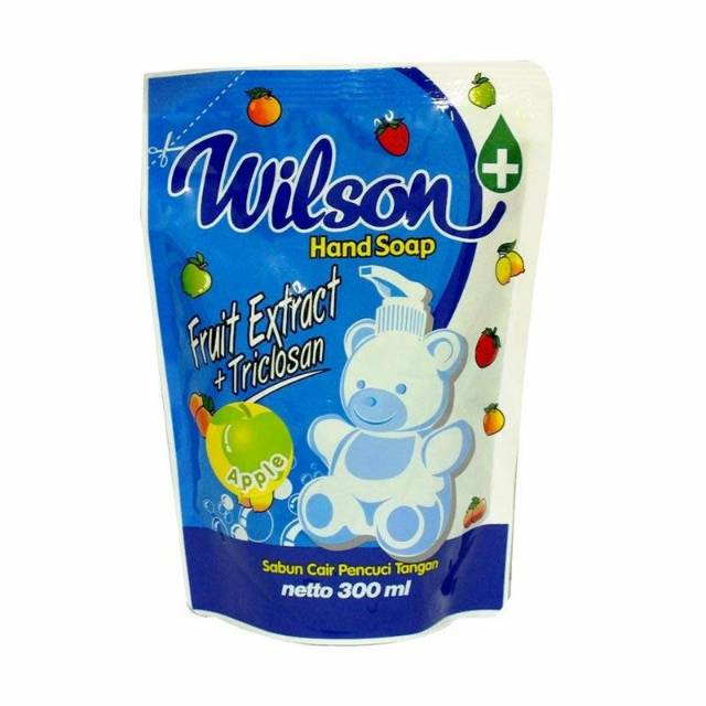 Wilson Hand Soap 300 ml - Handsoap Refill - Grosir Sabun Cuci Tangan Nuvo Murah - Apple Handsoap