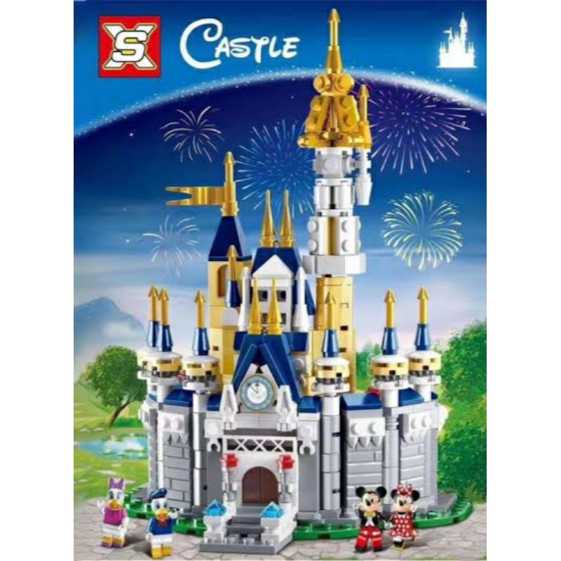 Blocks Disney Castle Disneyland 497pcs