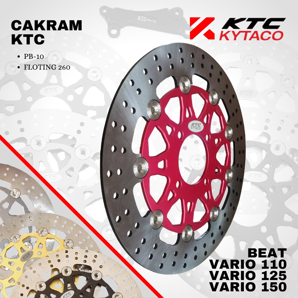 Piringan cakram Beat Vario 150 floting 260mm PB-10 KTC KYTACO