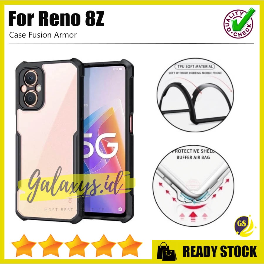 Case Ipaky Bumper XUNDD Oppo Reno 8T 2023 Reno 7 4G / Reno 7 5G / Reno 8 4G / Reno 8Z 5G / Reno 6 4G / Reno 6 5G Reno 5F 5 4 4F 4 Pro 2F Camera Protection Case Armor Fusion Shockproof Premium Transparan Casing Mika