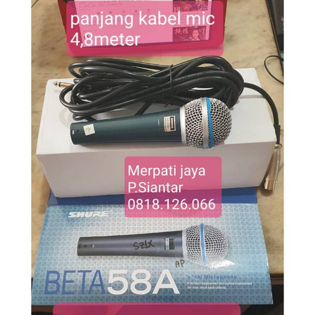 Mic shure kabel kualitas bagus