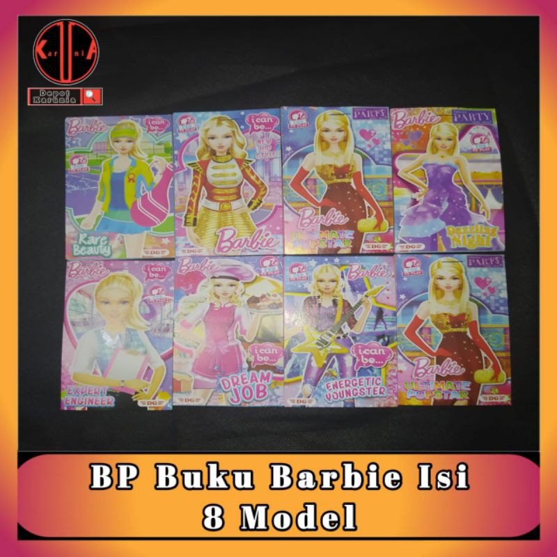 Mainan Bp Buku Barbie Isi 8 Model