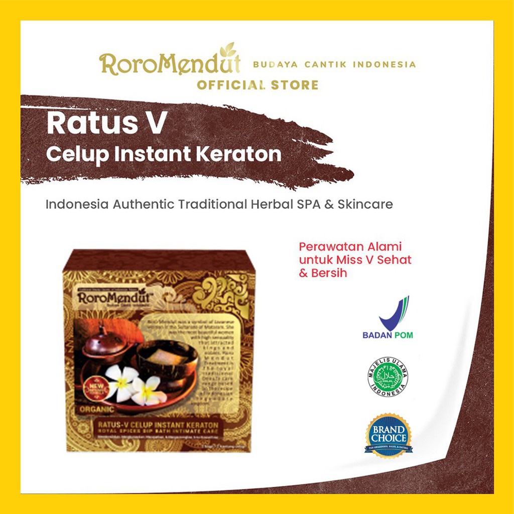 Jamu Rapet Roro Mendut Ratus V Celup Kewanitaan Anti Keputihan Pasutri BPOM Halal MUI