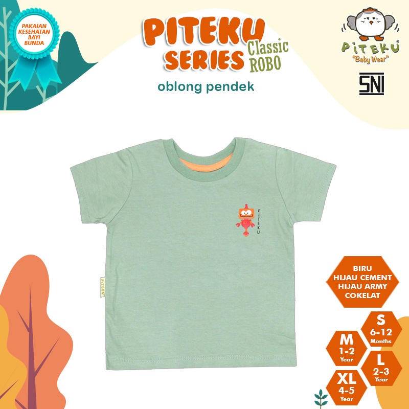 PITEKU ATASAN PENDEK BSC ROBO V2 1-2Y / BAJU ATASAN