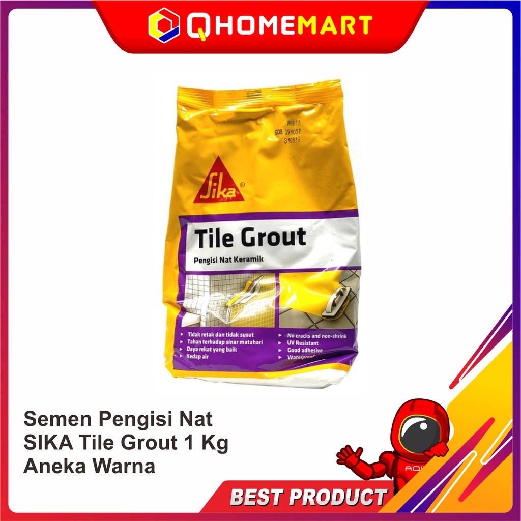 Semen Pengisi Nat SIKA Tile Grout 1 Kg Aneka Warna