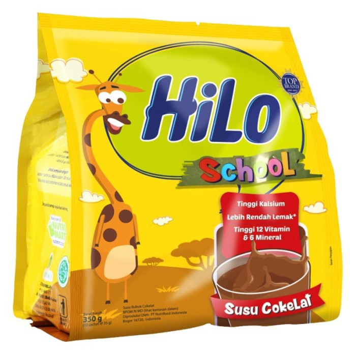 

Hilo School Susu Bubuk Hi-Calcium Chocolate 10X35g