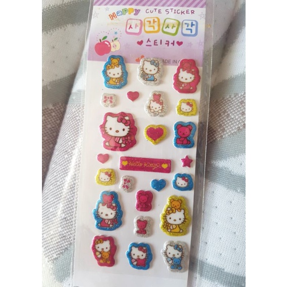 

sticker hellokitty glitter