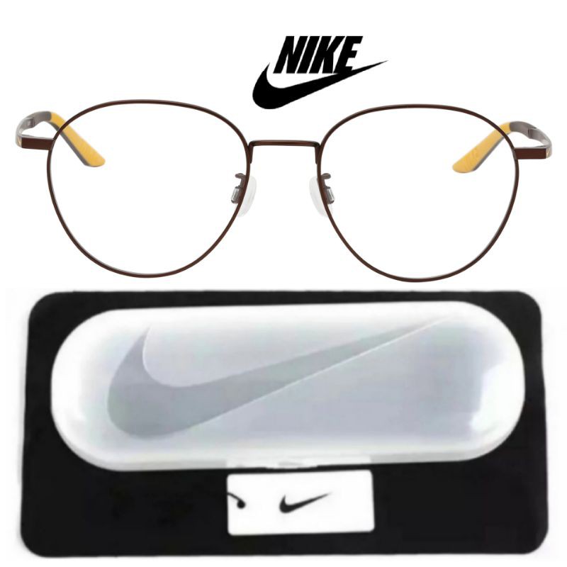 Kacamata Frame Pria Wanita NIKE Original NK6079AF-201 Titanium Round