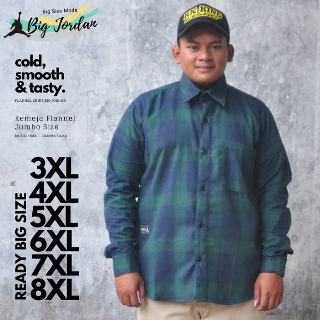 Kemeja Flanel Big Size / Kemeja Kotak-kotak Big Size / Kemeja Pria