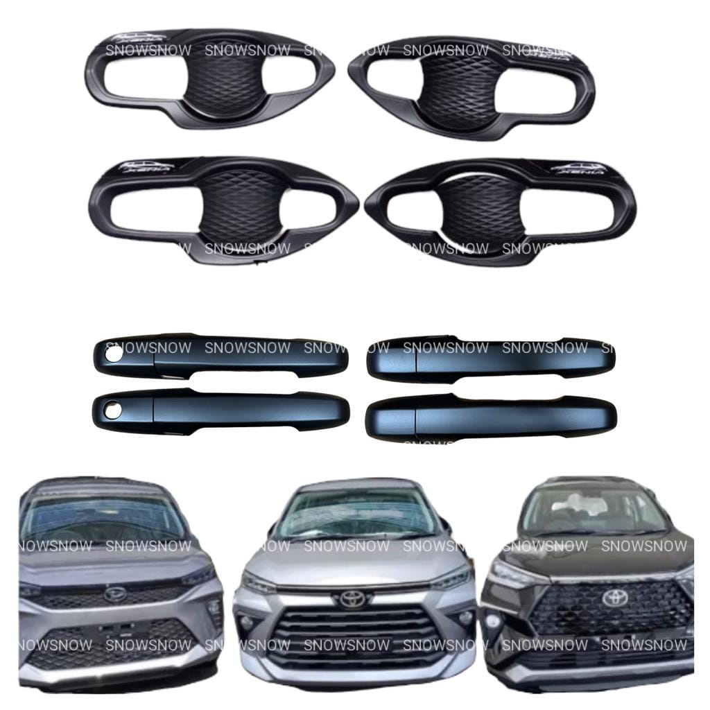 Paket Outer Handle Cover Avanza Xenia Veloz 2022 UP Non Smartkey Hitam