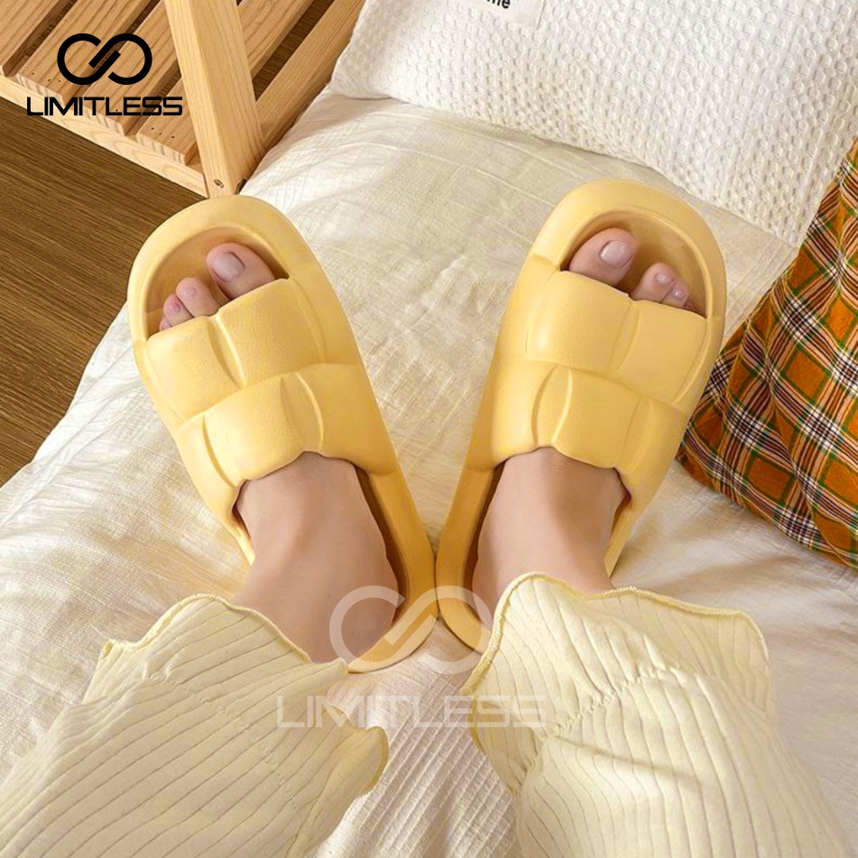 Sandal Wanita Slop Rumahan Sendal Slip On Cewek Anti Licin Comfortable Sandal Empuk Wanita Keren Korean Style Terbaru