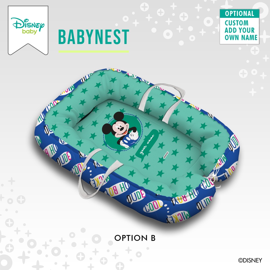 Kasur Bantal Disney Baby Nest Mickey DMF188 Tempat Tidur Bayi Laki Laki Perempuan Termurah Berkualitas