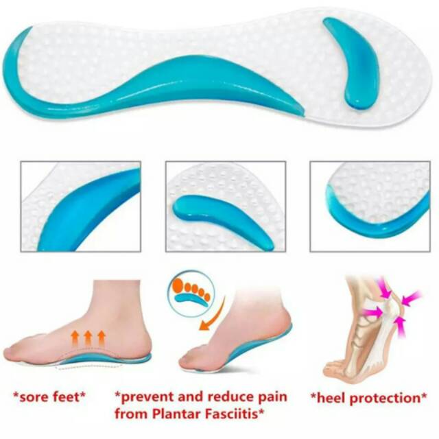 INSOLE GEL SILICON INSOLE SEPATU SHOE PAD INSOLE SEPATU MURAH