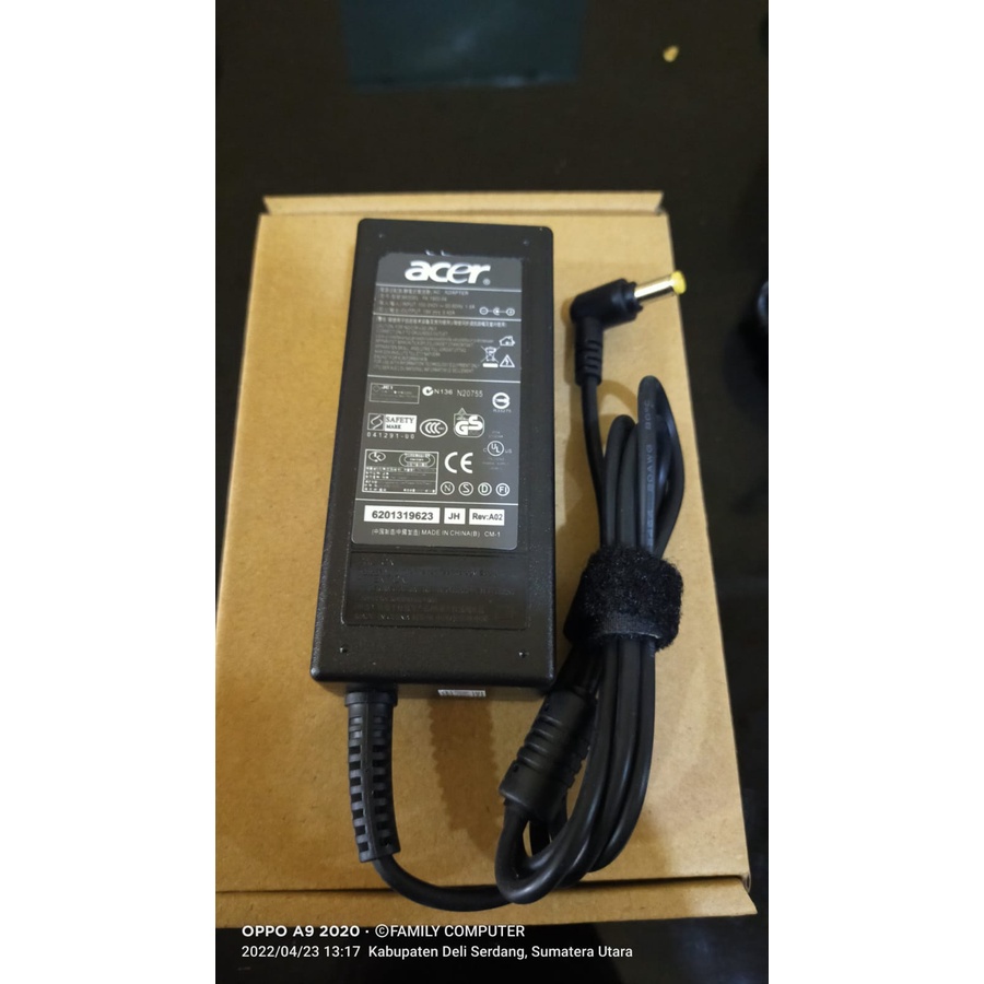 CHARGER ADAPTOR ACER 19V 3.42A kualitas jamin good quality