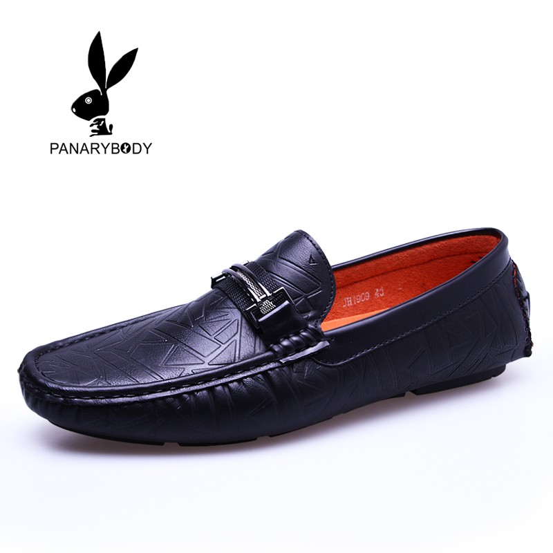Sepatu Loafers Casual Pria Pantifel Anti Slip Kantor Cowok Kualitas Bagus-1909 HITAM