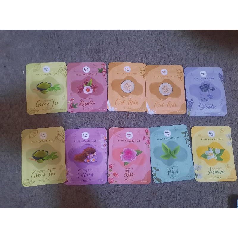 Masker Face Mask Dear Up Petal Organic Mask