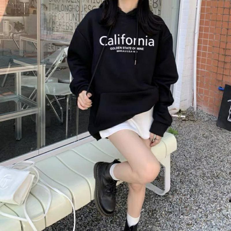 CALIFORNIA HOODIE SWEATER WANITA - HOODIE WANITA FLEECE