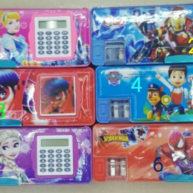 

Tempat pensil magnet kalkulator karakter