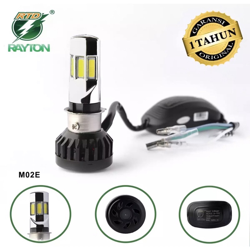 LAMPU HID RTD 6 SISI 35wt RTD RAYTON ORIGINAL M02E M02D 3SISI DAN 6SISI 35w