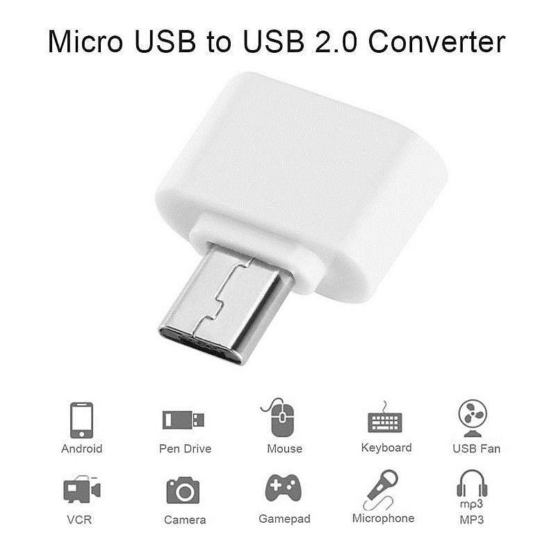 For Android Converter Adapter Male to Female Type-C Micro V8 Cellphone USB 2.0